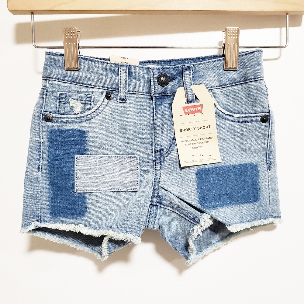 LEVI'S Girl Shorty Short Patch Shorts
